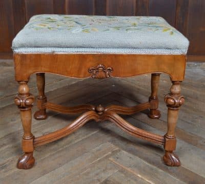 Victorian Walnut Stool SAI3201 - Image 2