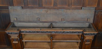 Victorian Oak Open Bookcase SAI3569 - Image 10