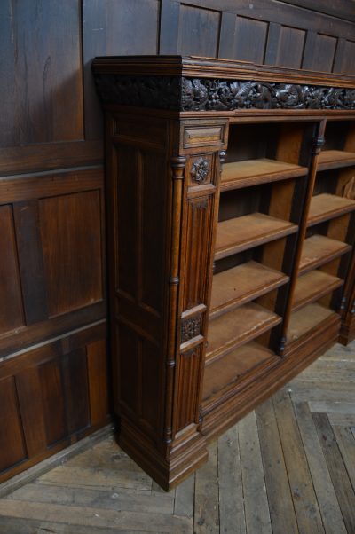 Victorian Oak Open Bookcase SAI3569 - Image 13