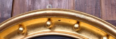 19th Century Round Gilt Convex Mirror SAI3583 - Image 4