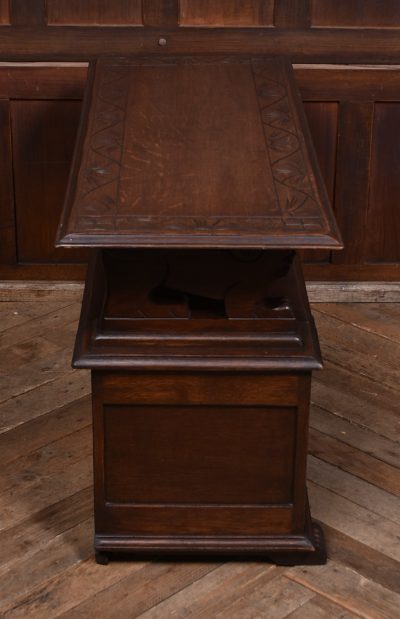 Edwardian Monk's Bench/ Hall Seat/ Settle SAI3570 - Image 12