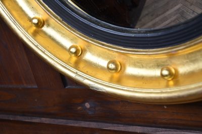 19th Century Round Gilt Convex Mirror SAI3583 - Image 5