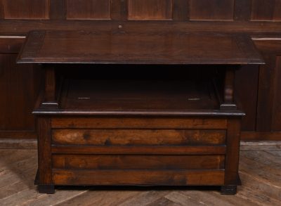 Edwardian Monk's Bench/ Hall Seat/ Settle SAI3570 - Image 13