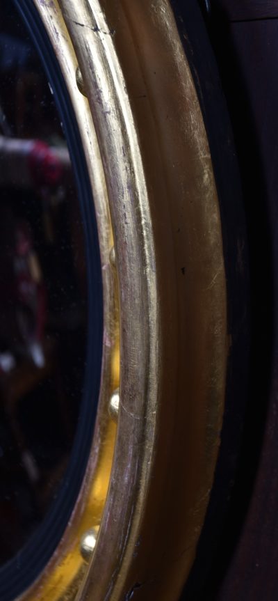 19th Century Round Gilt Convex Mirror SAI3583 - Image 6