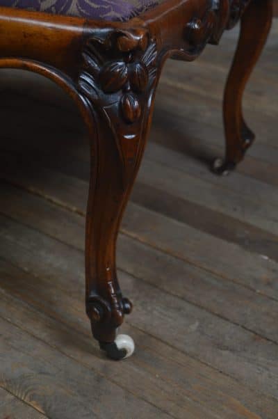 Victorian Walnut Central Stool SAI3235 - Image 4