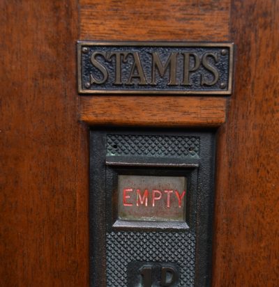 Vintage Mahogany Post Box And Stamp Vending Machine SAI3584 - Image 8