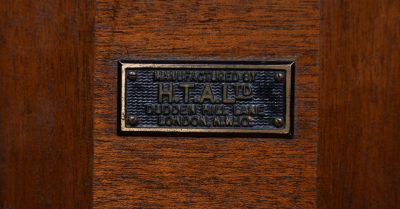 Vintage Mahogany Post Box And Stamp Vending Machine SAI3584 - Image 9