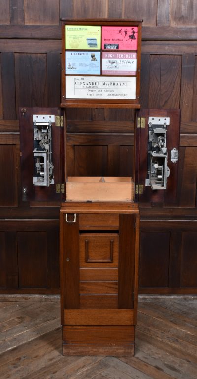 Vintage Mahogany Post Box And Stamp Vending Machine SAI3584 - Image 17