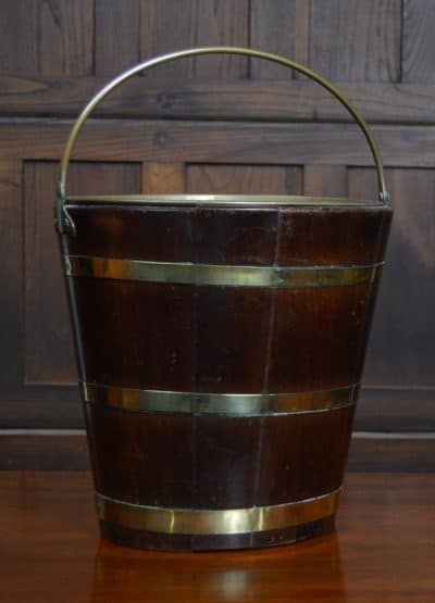Georgian Mahogany Peat / Coal Bucket SAI3120 - Image 7