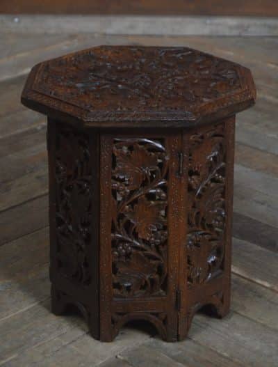 Islamic Carved Octagonal Folding Table SAI3243