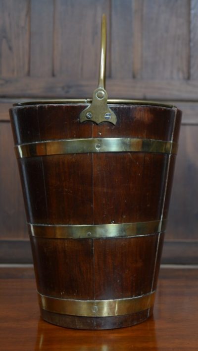 Georgian Mahogany Peat / Coal Bucket SAI3120 - Image 5