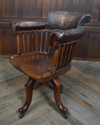Edwardian Revolving Desk Chair SAI3561 - Image 10
