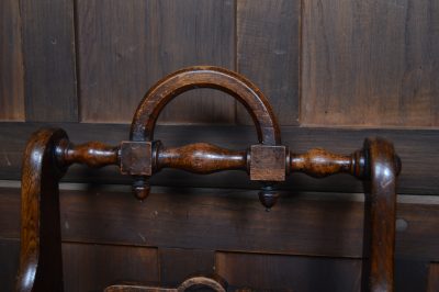 Pair Of Victorian Oak Hall Chairs SAI3554 - Image 8