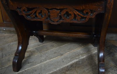 Pair Of Victorian Oak Hall Chairs SAI3554 - Image 10