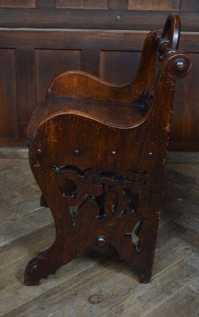 Pair Of Victorian Oak Hall Chairs SAI3554 - Image 13