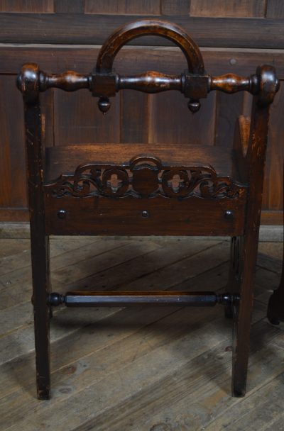 Pair Of Victorian Oak Hall Chairs SAI3554 - Image 16