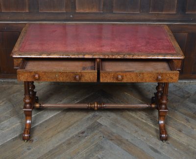 Victorian Walnut Writing Library Table SAI3560 - Image 9