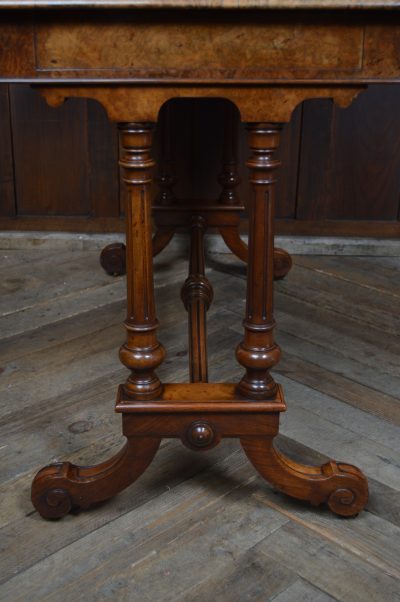 Victorian Walnut Writing Library Table SAI3560 - Image 12