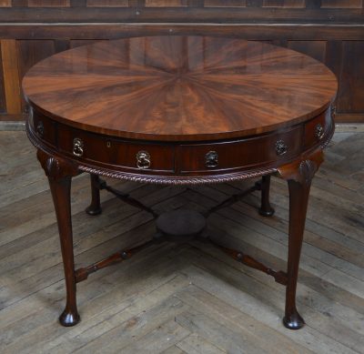 Edwardian Mahogany Drum Table SAI3563 - Image 2