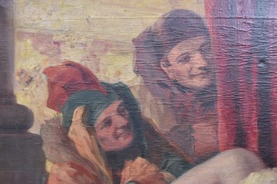 Oil On Canvas By Richard Geiger, Commedia Dell'arte SAI3599 - Image 3