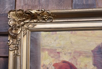Oil On Canvas By Richard Geiger, Commedia Dell'arte SAI3599 - Image 4