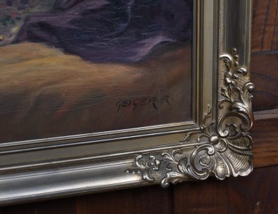 Oil On Canvas By Richard Geiger, Commedia Dell'arte SAI3599 - Image 7
