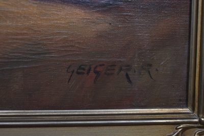 Oil On Canvas By Richard Geiger, Commedia Dell'arte SAI3599 - Image 8