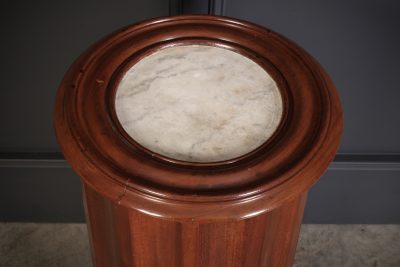 Fluted Mahogany Cylindrical Bedside Cabinet - Image 7