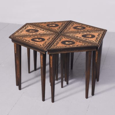 Set of 6 Sorrento Italian Inlaid Occasional Tables