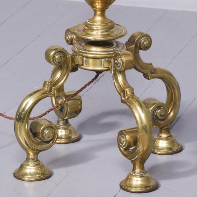 Rare, Solid Brass Full-Sized Victorian Standard Lamp - Image 2