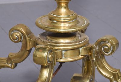 Rare, Solid Brass Full-Sized Victorian Standard Lamp - Image 9