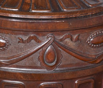 Pair of Exhibition Quality Adam Style Carved Urns - Image 5