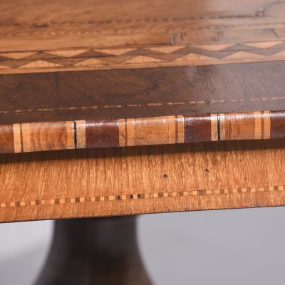 Large Marquetery Inlaid Sorrento Walnut Table in Excellent Condition - Image 7