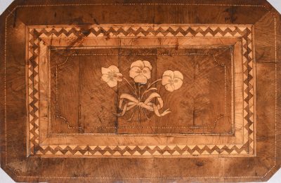 Large Marquetery Inlaid Sorrento Walnut Table in Excellent Condition - Image 8