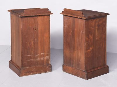 Pair of Bedside Walnut Cabinets - Image 9