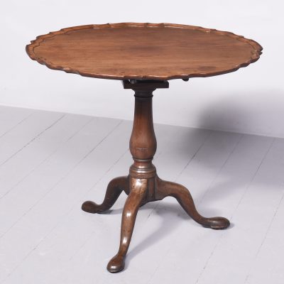 George III Mahogany Snap Top Table - Image 6