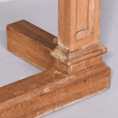 A Pair of Large Gothic Style Oak Side Tables - Image 3