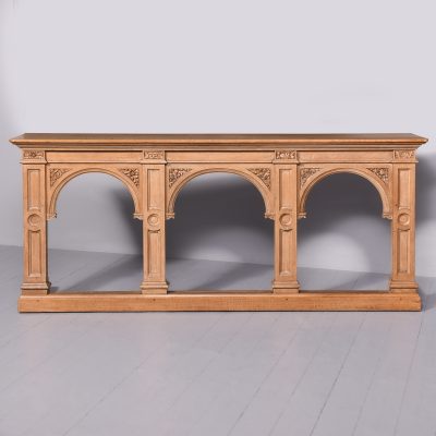 A Pair of Large Gothic Style Oak Side Tables - Image 9