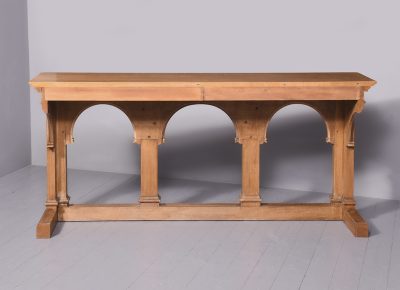 A Pair of Large Gothic Style Oak Side Tables - Image 15