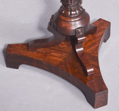 Unusual William IV Inlaid Mahogany Occasional Table with A Games Top - Image 2