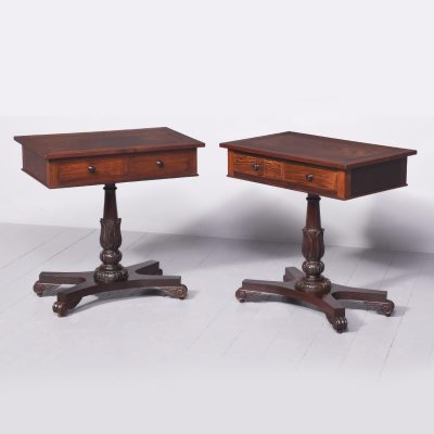 Pair of Chinese Pedestal Tables