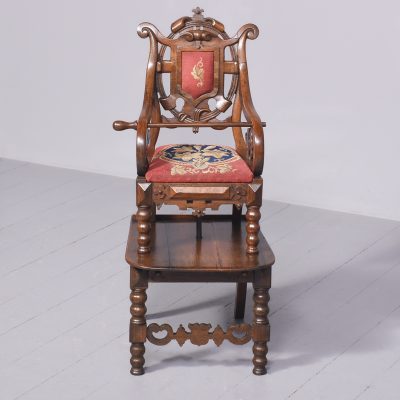 Carved Victorian Child’s Highchair - Image 13
