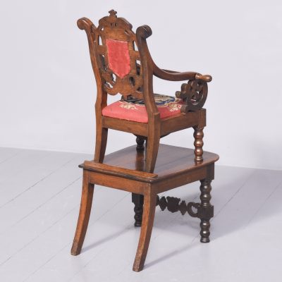 Carved Victorian Child’s Highchair - Image 14