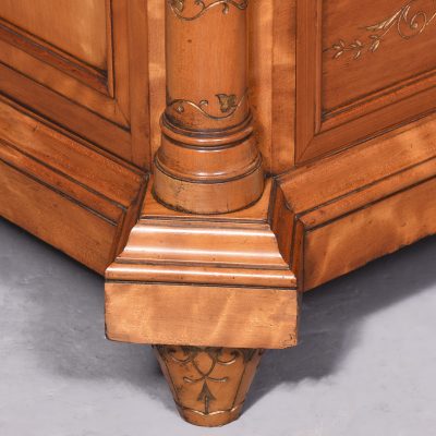 Pair of Monumental Satinwood Pedestals - Image 2