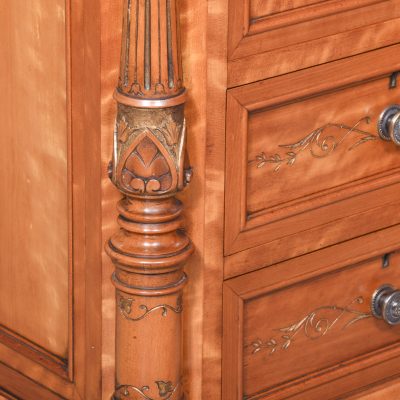 Pair of Monumental Satinwood Pedestals - Image 3