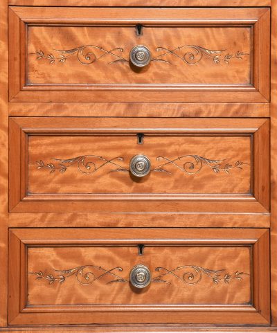 Pair of Monumental Satinwood Pedestals - Image 6