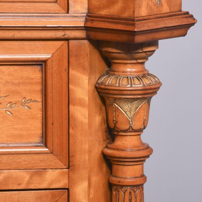 Pair of Monumental Satinwood Pedestals - Image 7