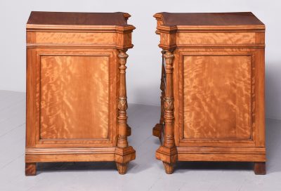 Pair of Monumental Satinwood Pedestals - Image 12