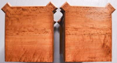 Pair of Monumental Satinwood Pedestals - Image 13