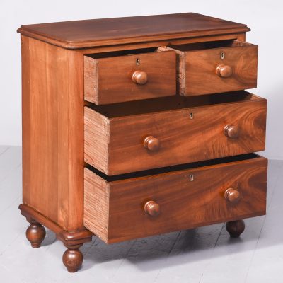 Neat Sized Victorian Chest of Drawers - Image 7